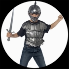 Helm mit Schwert und Brustpanzer - Mittelalter