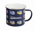 VW BULLI Emaille Tasse - Bulli Parade