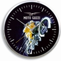 Moto Guzzi Wanduhr - schwarz