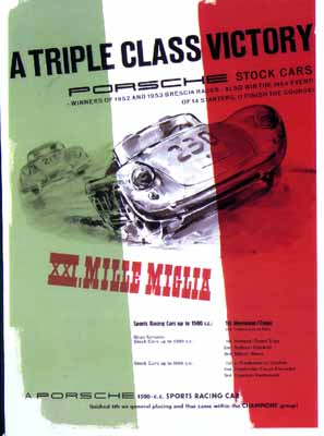 PORSCHE RENNPLAKAT - POSTER