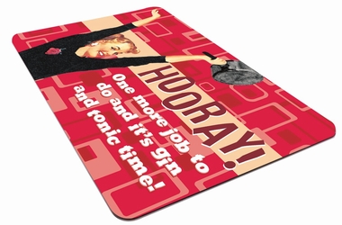 FR�HST�CKSBRETTCHEN - HOORAY! SPRUCH auf einer Tiefencastel Wunschliste / Geschenkidee