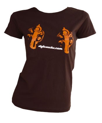 GUNS GIRLIE SHIRT - BRAUN auf einer Wien Wunschliste / Geschenkidee