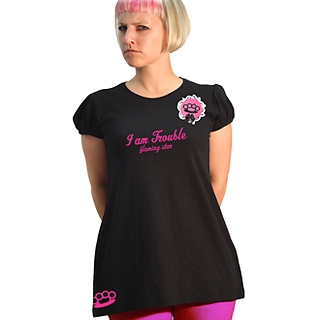 I AM TROUBLE GIRL PIN-SHIRT auf einer Uster Wunschliste / Geschenkidee