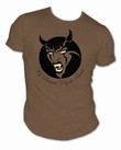 SADISTIC PSYCHO BITCH - GLOW IN THE DARK BRAUN - SHIRT