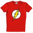 LOGOSHIRT - DER ROTE BLITZ SHIRT - THE FLASH - DC COMICS