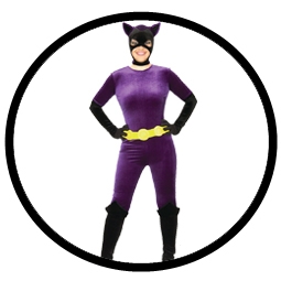 Catwoman Retro Kostüm Deluxe - 60er Jahre - Klicken für grössere Ansicht