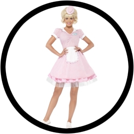 50er Diner Girl Kost�m - Klicken f�r gr�ssere Ansicht
