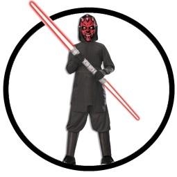 Darth Maul Kinder Kost�m Box mit Doppel-Lichtschwert - Star Wars - Klicken f�r gr�ssere Ansicht