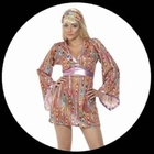 Hippie Kost�m Damen - Hippie Hottie