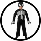 Schwarzes Spiderman Kinder Kost�m - Black Spiderman