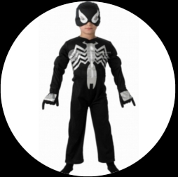 Schwarzes Spiderman Kinder Kostm - Black Spiderman - Klicken fr grssere Ansicht