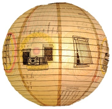 PAPIERLAMPENSCHIRM - TURN IT UP auf einer Berlin Wunschliste / Geschenkidee