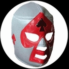 Lucha Libre Maske - Grey-Black-Red