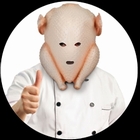 Ungeschickter Koch Truthahnmaske