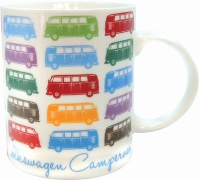 VW BUS T1 BULLI TASSE - COLLAGE - VOLKSWAGEN auf einer Aachen Wunschliste / Geschenkidee