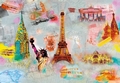 Fototapete - Around the World - Berühmte Gebäude