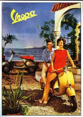 VESPA KALENDERMOTIV DER 60ER JAHRE