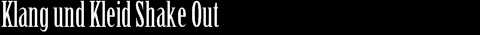 klang und kleid shake out