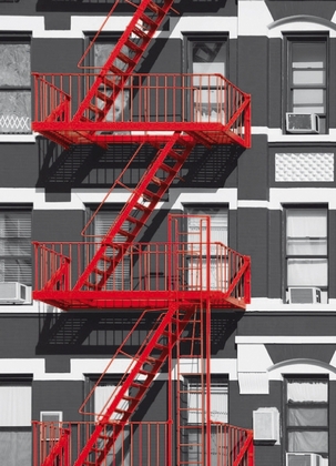 Fototapete - Treppe - Fire Escape - Klicken fr grssere Ansicht